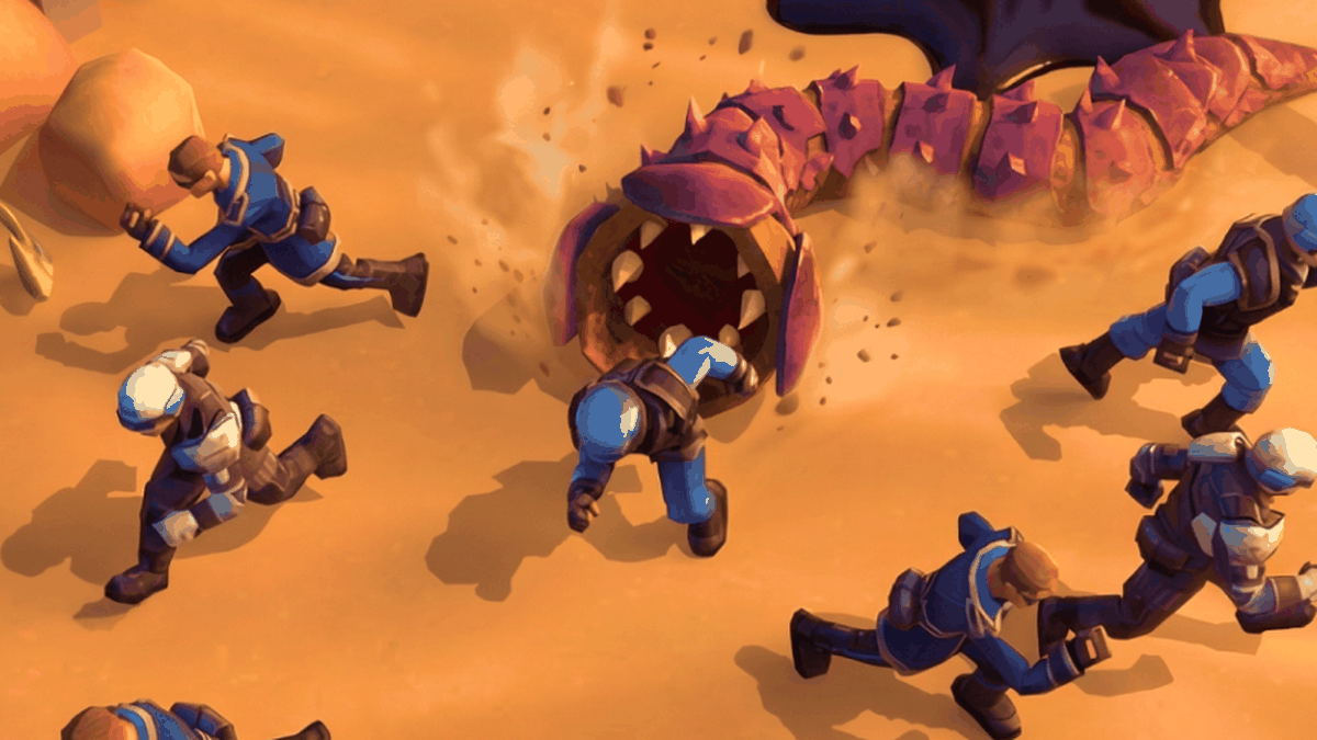 Desert Worm: Idle Survival RPG gameplay screenshot