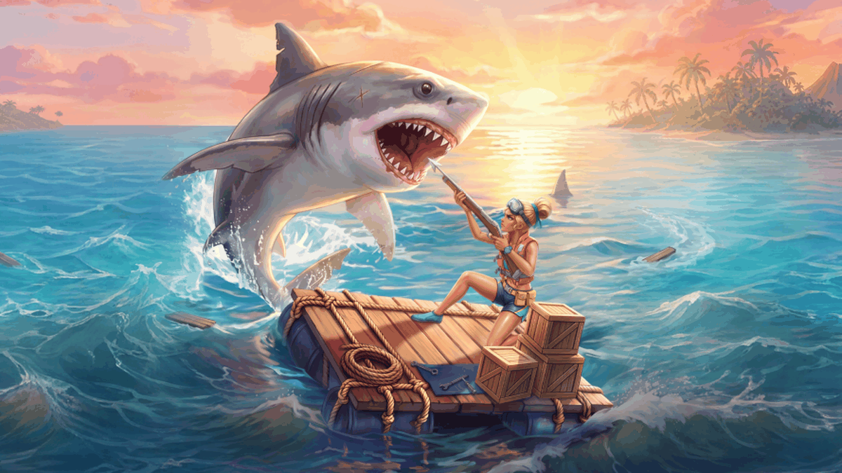 On Raft gameplay screenshot