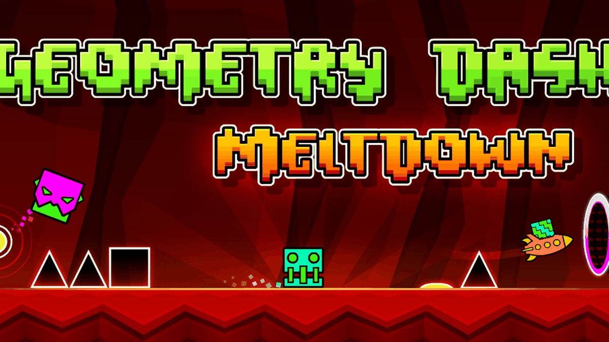 Geometry Dash Meltdown gameplay screenshot